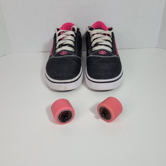 Heelys Pro 20 Women's Size 5 / Youth Size 4 Black & Pink Skate Sneakers - Picture 4 of 10